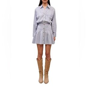 maje 223RAUDREY striped shirt dress